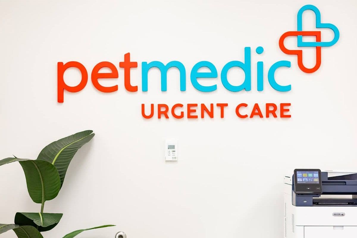 Interior sign of PetMedic Urgent Care in Mount Pleasant, South Carolina. (Photo courtesy of PetMedic Urgent Care)