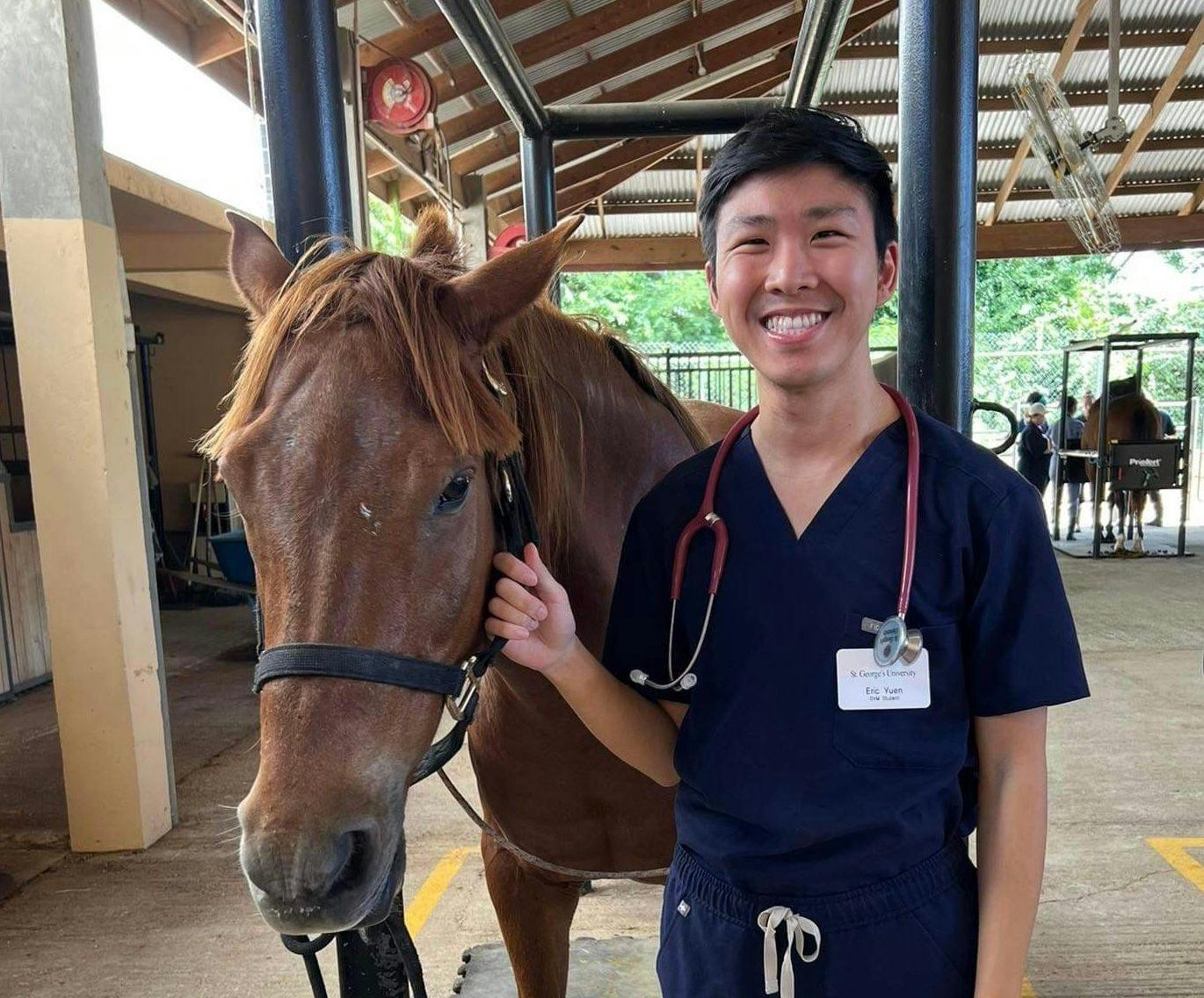 Eric Yuan, veterinary student